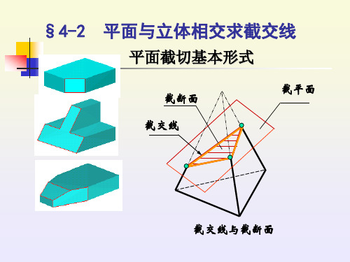 §平面与立体相交求截交线