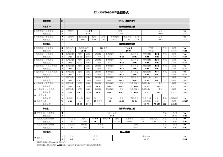 DL-200 300数据格式