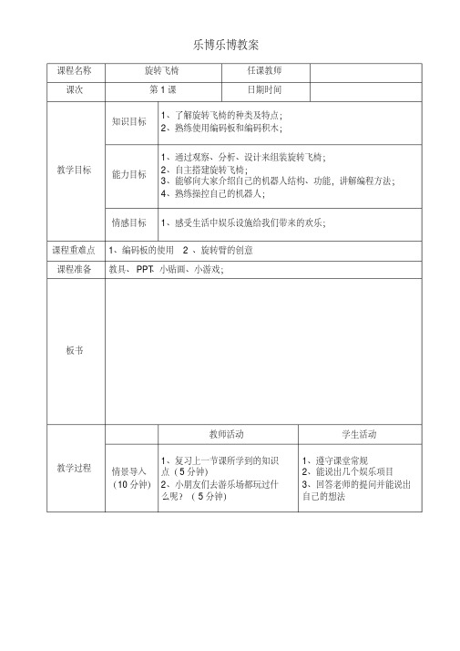 教学课件第1课旋转飞椅