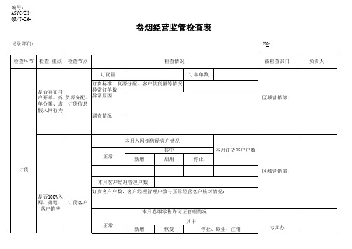 48卷烟经营监管检查表