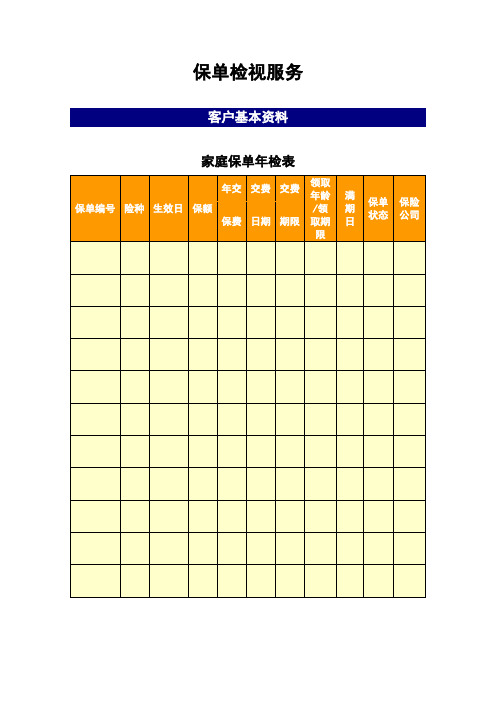 保单检视工具模板20091206