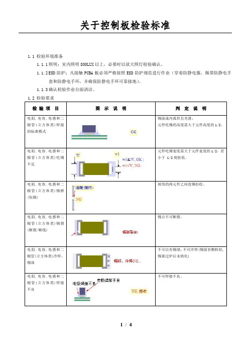 PCBA板进货检验作业指导书