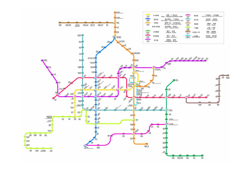 2015年广州地铁线路图