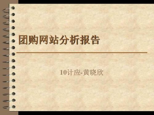 团购网站分析报告