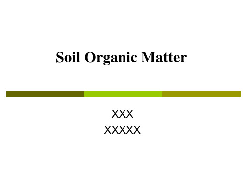 soil organic matter