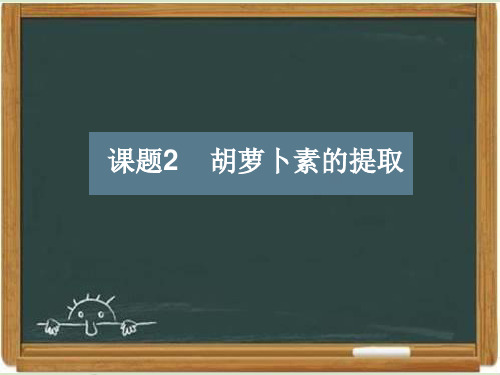 《生物技术实践》《胡萝卜素的提取》课件