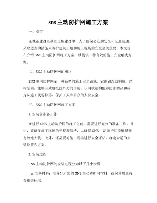 sns主动防护网施工方案