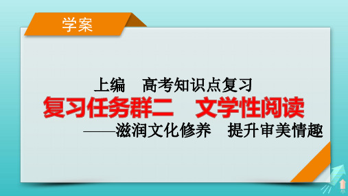 新教材适用2024版高考语文一轮总复习复习散文类文本阅读分点突破1分析行文脉络和文章结构pptx课件