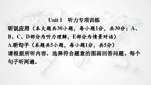 人教版七年级英语下册Unit1听力专项训练课件