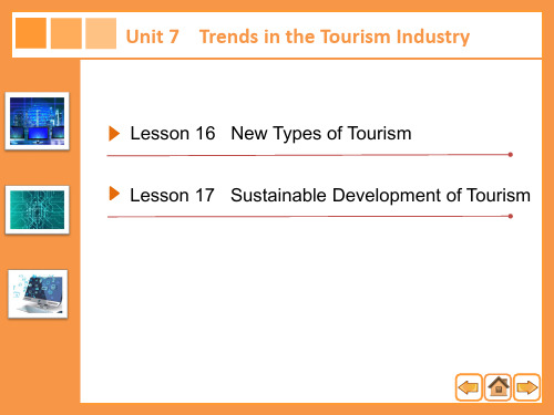 旅游英语电子课件Unit 7Trends in the Tourism Industry