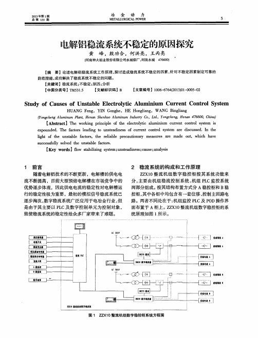 电解铝稳流系统不稳定的原因探究