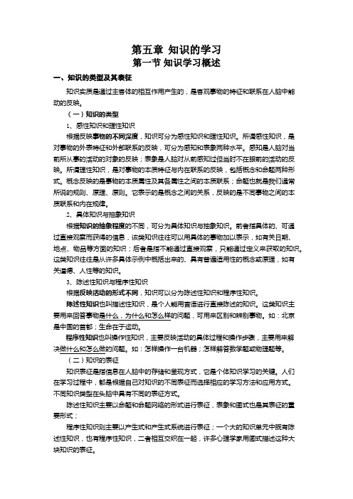 知识的学习必背考点附录