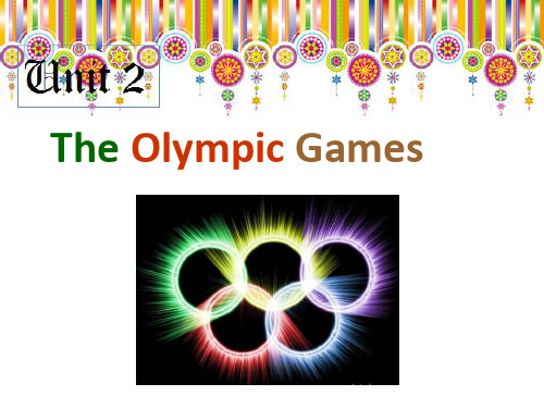 人教版必修2unit2TheOlympicGamesWarmingup课件(42张PPT)