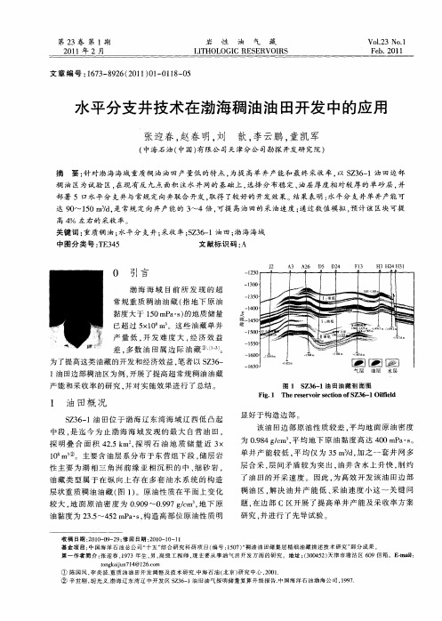 水平分支井技术在渤海稠油油田开发中的应用