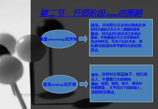 开局阶段谈判策略PPT