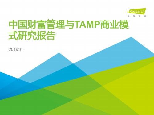 2019年中国财富管理与TAMP商业模式研究报告