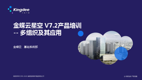 金蝶云星空 V7.2_产品培训_基础领域_多组织及其应用