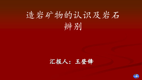 造岩矿物的认识及岩石的辨别和岩体的认识