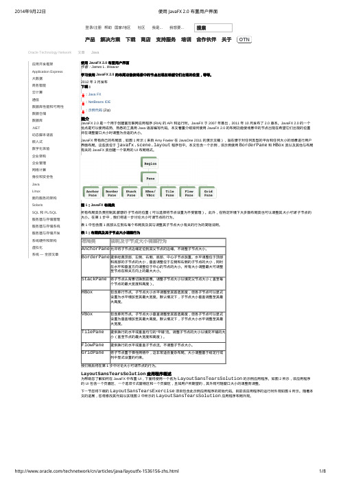 使用 JavaFX 2