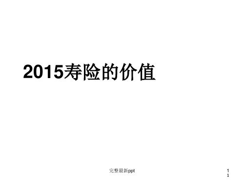 保险的意义ppt课件