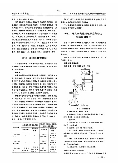 0942 最低装量检查法