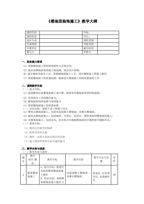 6.2.1常用板块式楼地面构造特点及适用范围—15.楼地面装.