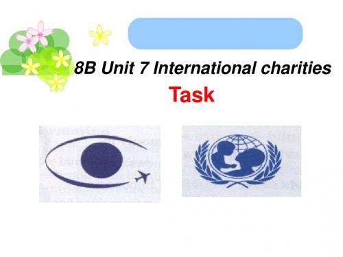 译林版牛津英语8B Unit 7 International charities Task