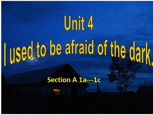 人教版九年级英语上册Unit 4  section  A 1a-1c课件