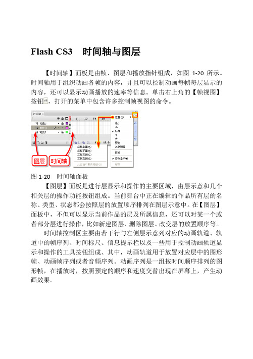 Flash CS3  时间轴与图层