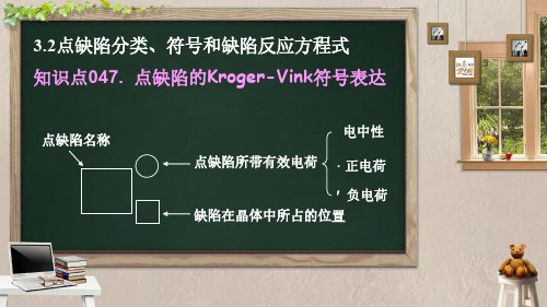 晶体结构缺陷(一)缺陷反应方程式