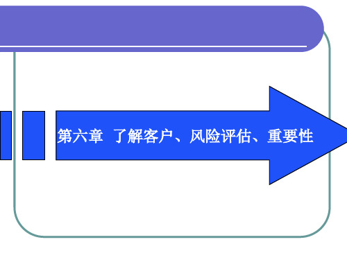 第六章了解客户风险评估重要性详解