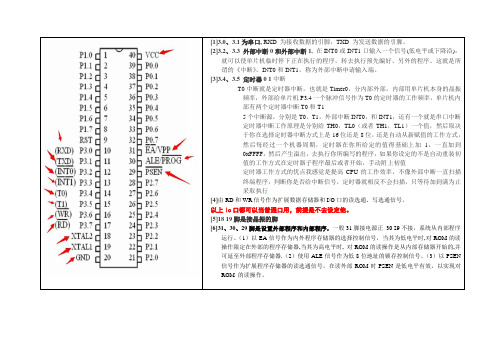 51单片机功能接口说明