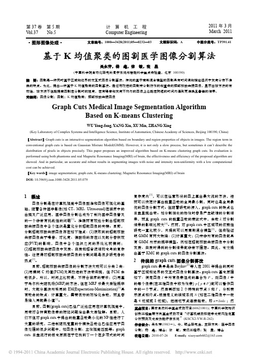 基于K均值聚类的图割医学图像分割算法