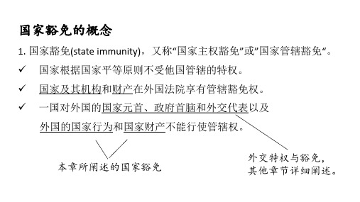 国家豁免的概念与原则发展