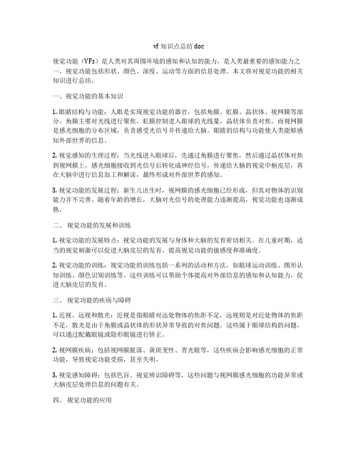 vf知识点总结doc