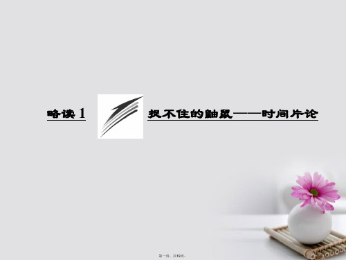 高中语文散文部分第二单元略读1捉不住的鼬鼠时间片论课件新人教版选修《中国现代诗歌散文欣赏》