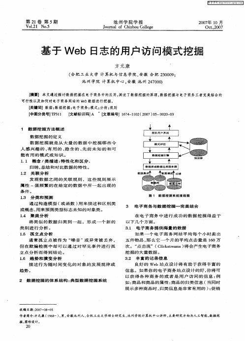 基于Web日志的用户访问模式挖掘