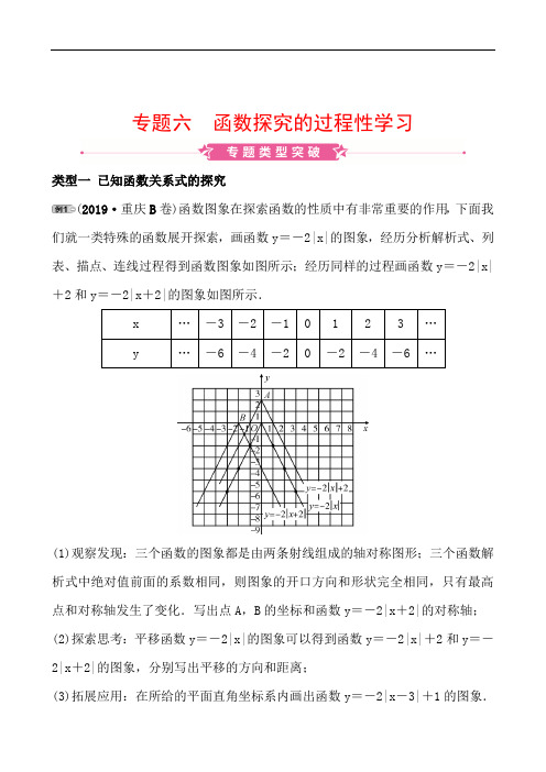 2020重庆数学中考调研大二轮(精练)：专题突破全辑 (6)