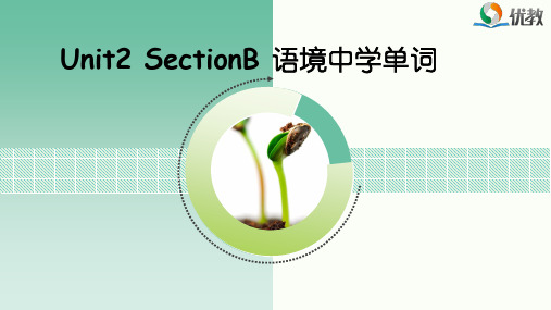 八年级英语人教版下册Unit2_SectionB_语境中学单词