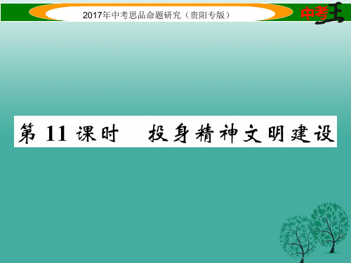 中考政治总复习第三单元融入社会肩负使命(第11课时投