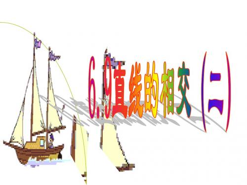 新浙江七年级数学上册6.9《直线的相交(2)》公开课课件