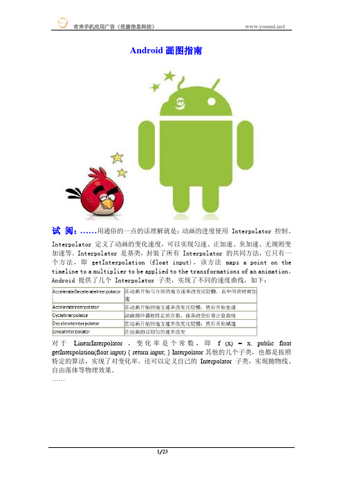Android画图指南 有米分享