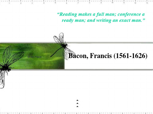 Francis Bacon(英国文学课件)