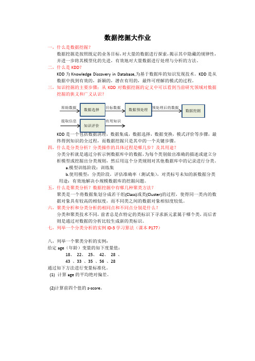 数据挖掘总复习题