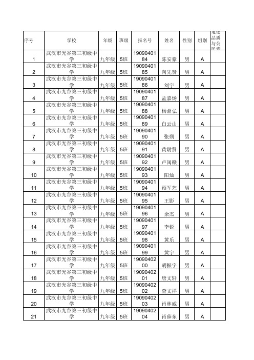 九年级综合素质评价互评表模板 (40)