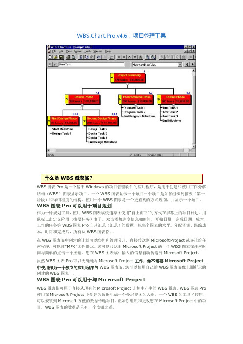 WBS.Chart.Pro.v4.6：项目管理工具