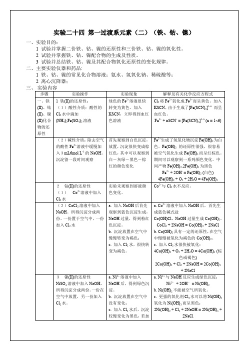 下学期实验报告示范