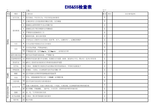 ehs检查表