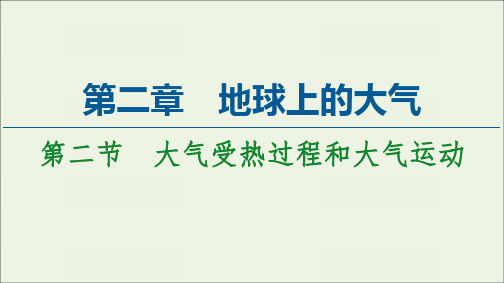 新教材高中地理第2章地球上的大气第2节大气受热过程和大气运动课件新人教版必修第一册