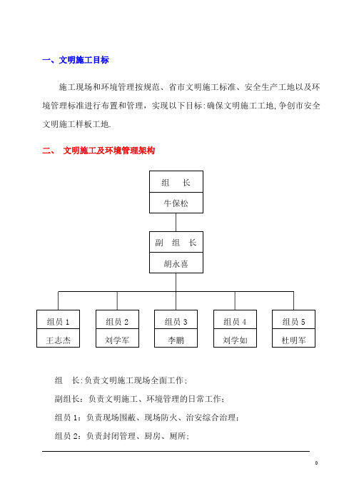 文明施工方案范本